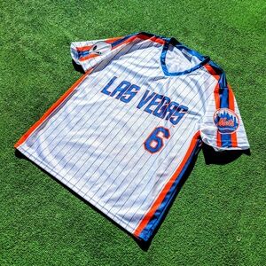 Las Vegas 51s Wally Backmon 6 New York Mets AAA Team Affiliated Jersey XL EUC